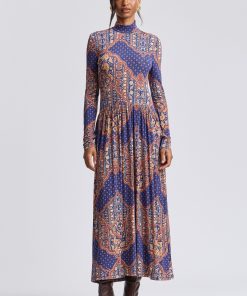 Drop-Waist Jersey Maxi Dress