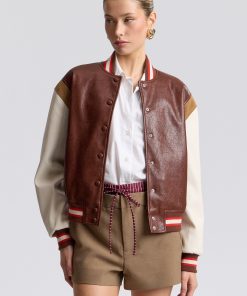 Faux-Ever Leather™ Logo Varsity Jacket