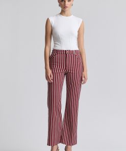 Striped Flare Jeans