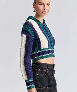 Varsity Cropped Cardigan